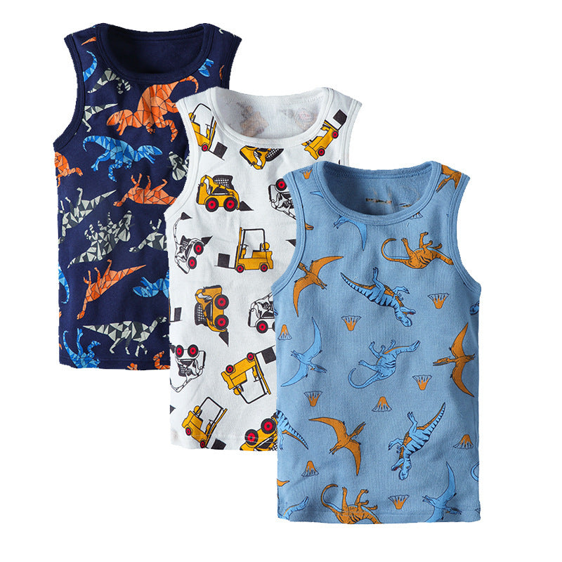 Cartoon Baby Boy Primer Vest