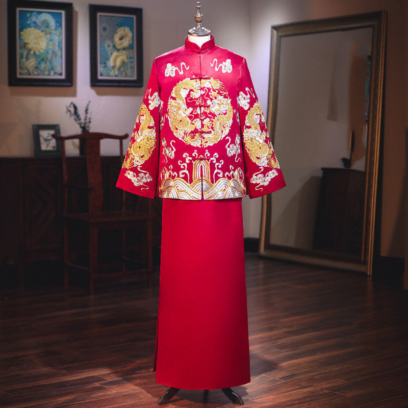 Men's And Women's Suits Embroidered Kimono Chinese Wedding Couples