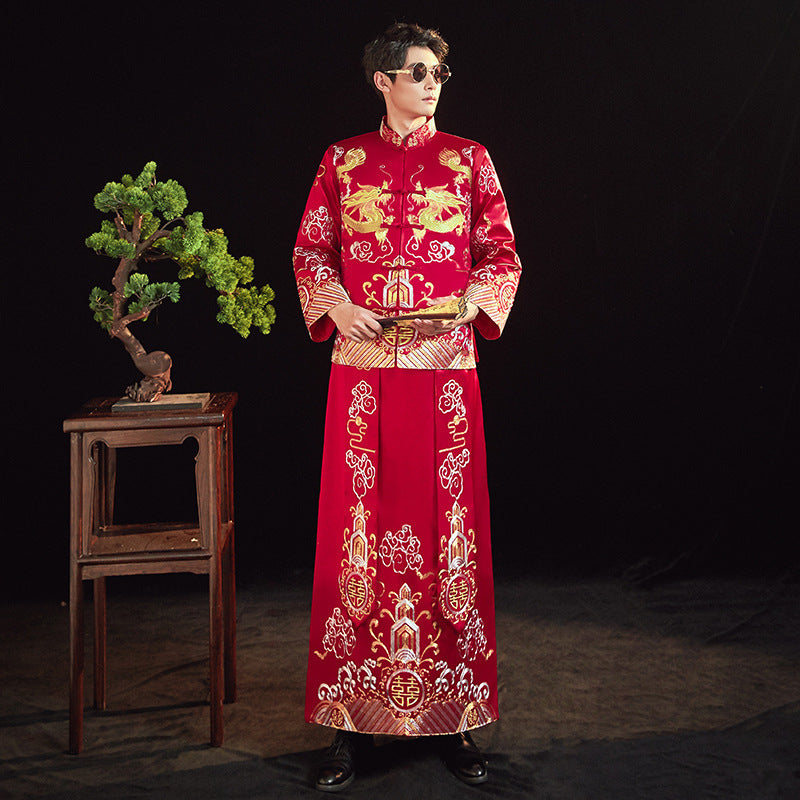 Men's And Women's Suits Embroidered Kimono Chinese Wedding Couples