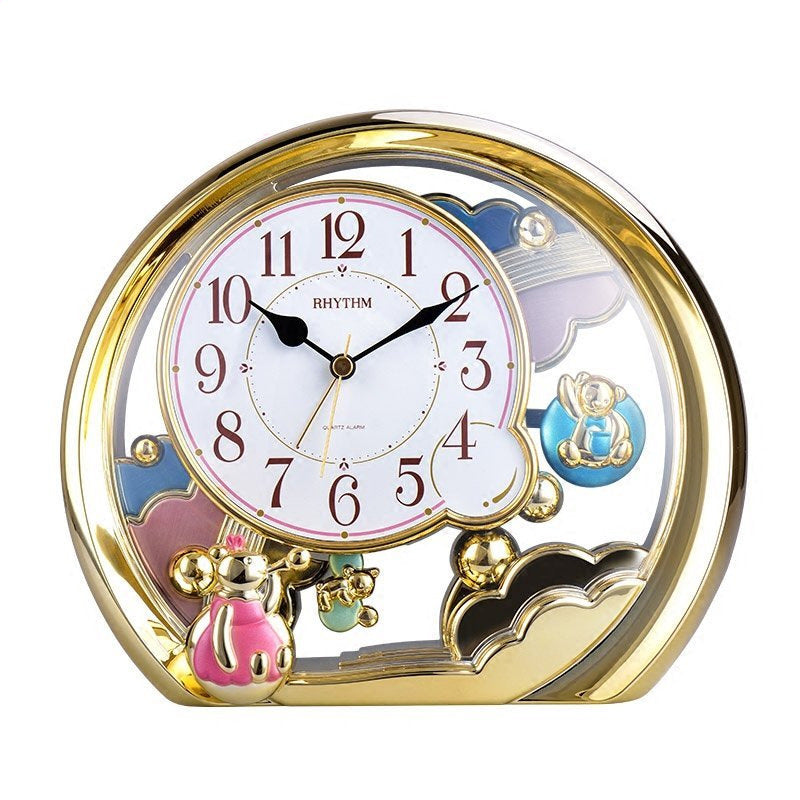 Cartoon European-Style Living Room Bedroom Luxury Desk Clock Ornaments