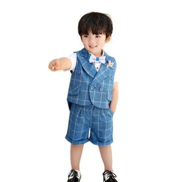 Suit Vest Suit Little Boy Birthday Formal Wear Banquet Clothes Children