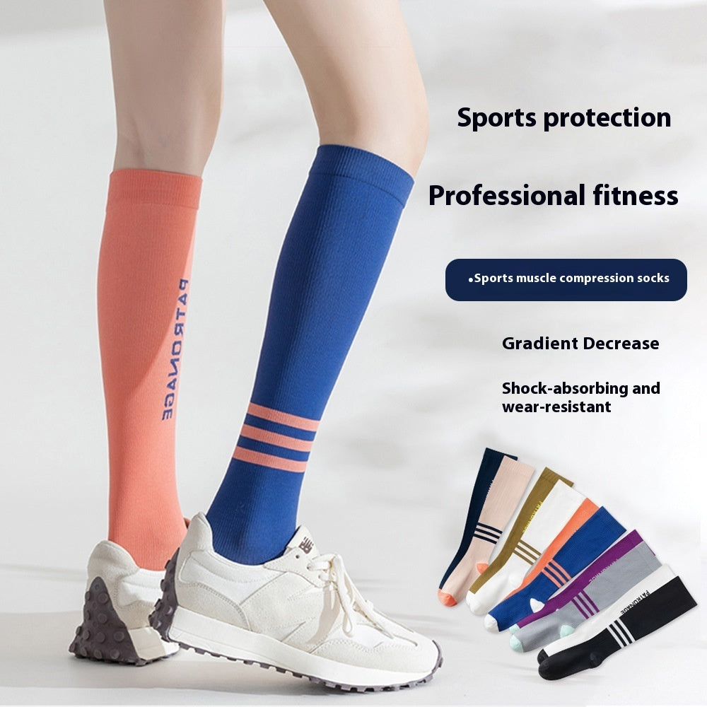 Fashionable All-match Stockings Fitness Calf Sports Cotton Socks