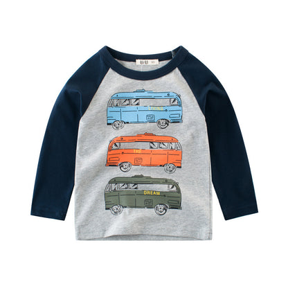 Boys Korean Style Long-sleeved T-shirt Baby Bottoming Shirt