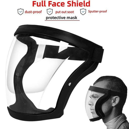 Full Face Super Protective Mask Anti-fog Shield Safety Transparent Head Cover