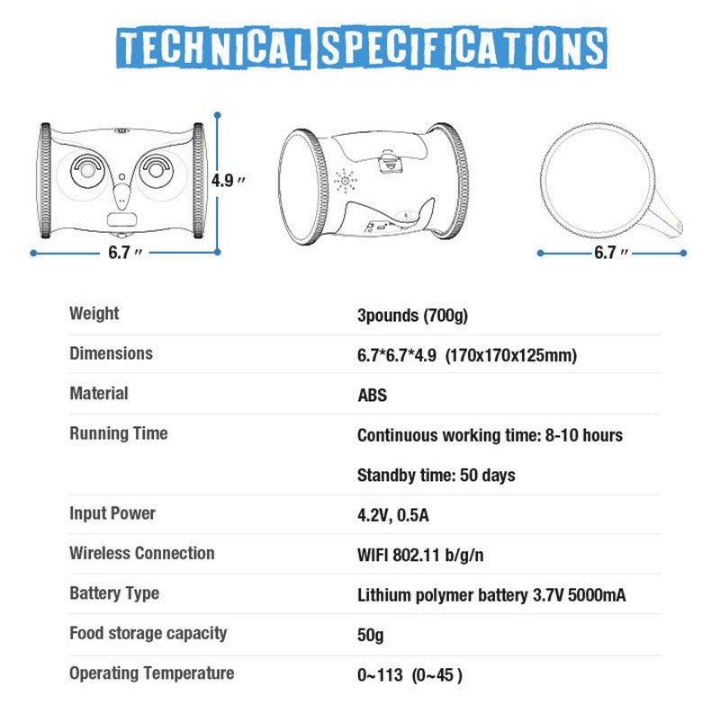 Owl-shaped Dog Electric Toy With Snacks