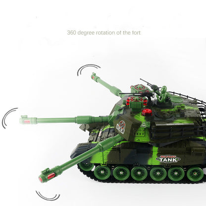 Remote control of tank toy car can launch tracked cross-country vehicle