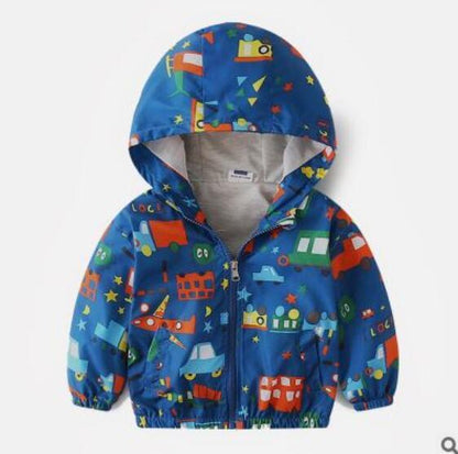 Boy jacket casual hooded jacket