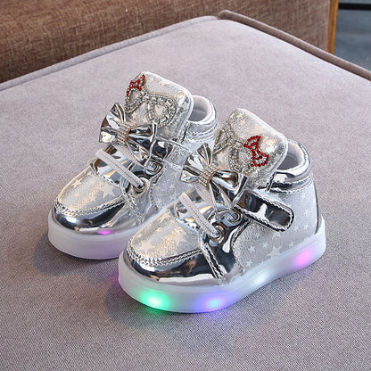 LED shoe magic button