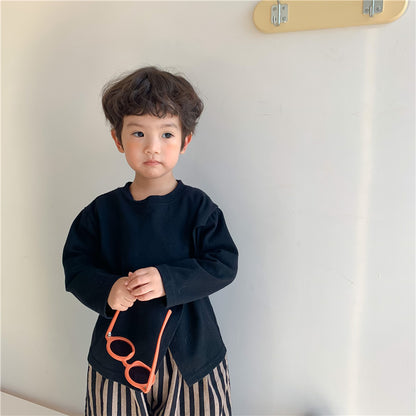 Baby Girl Western Style Long-sleeved Bottoming Shirt T-shirt Top