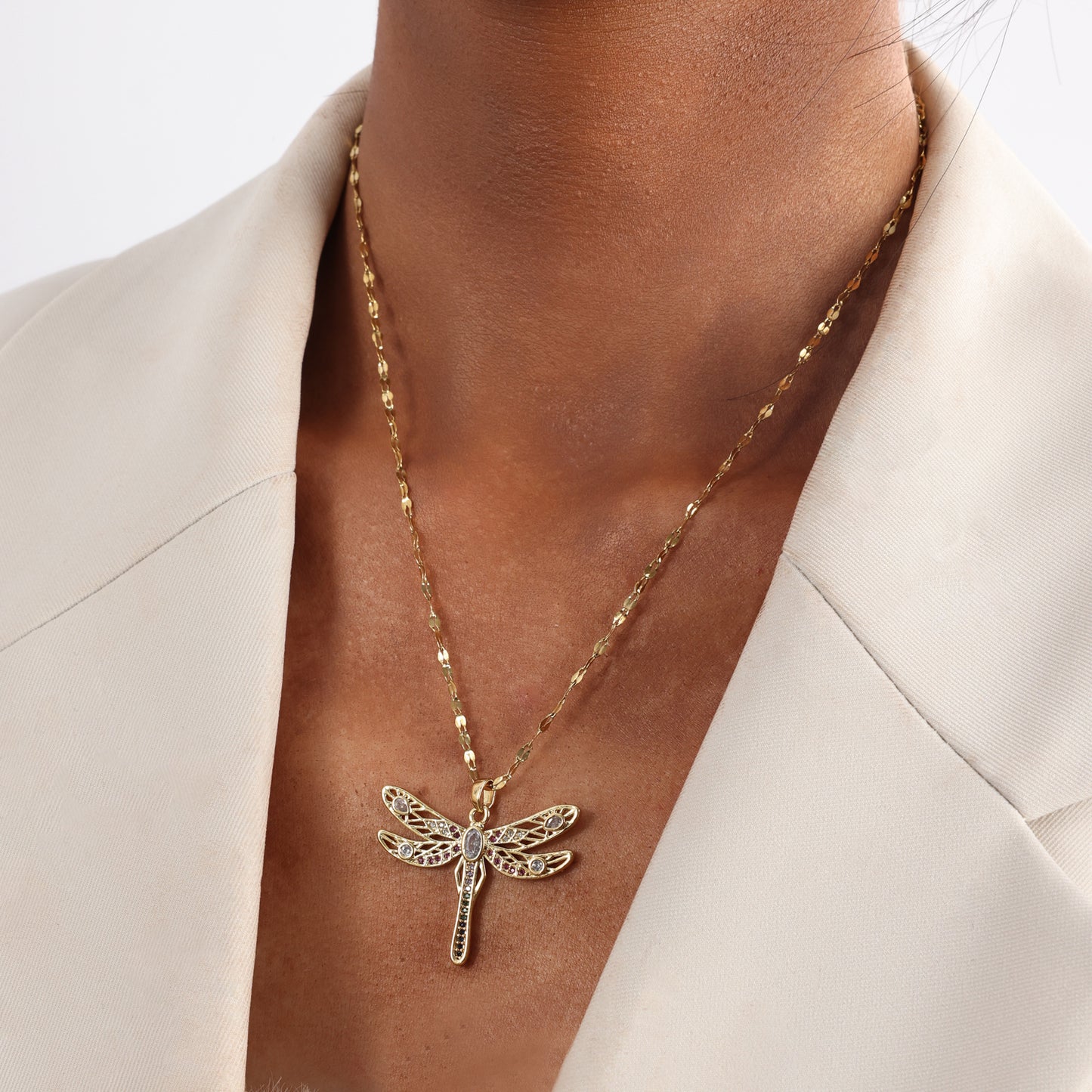 Necklace Women's New Dragonfly Necklace, Small And Minimalist Design, Japanese And Korean Quality, Elegant And Elegant Temperament, Internet Celebrity Collarbone Necklace