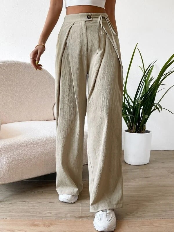 Casual Straight-leg Pants