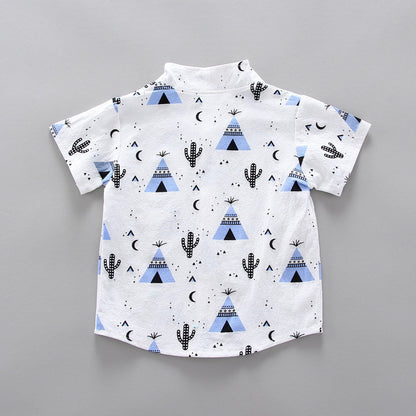 Triangle Short Sleeve Shirt Suit