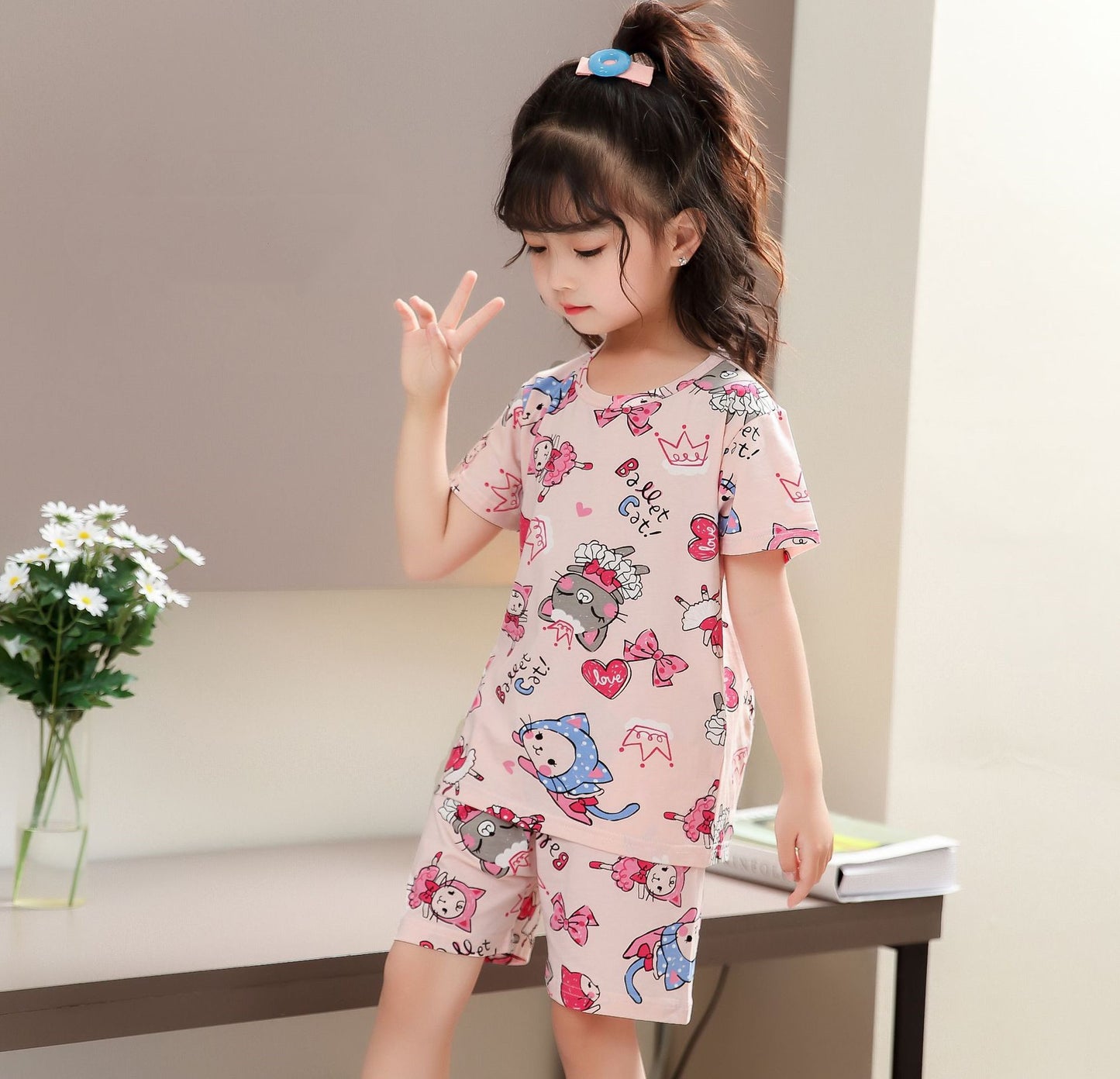 New Korean version of children's home wear and pajamas