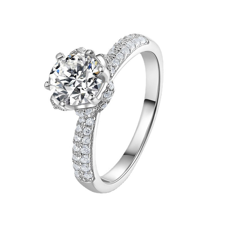 Sterling Silver Ice Queen Bridal Bouquet Ring