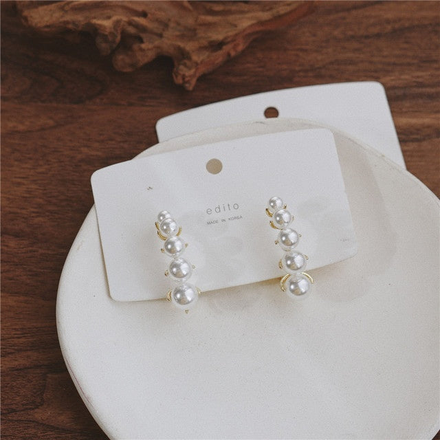 Michel Lobe Wrap Stud Earrings