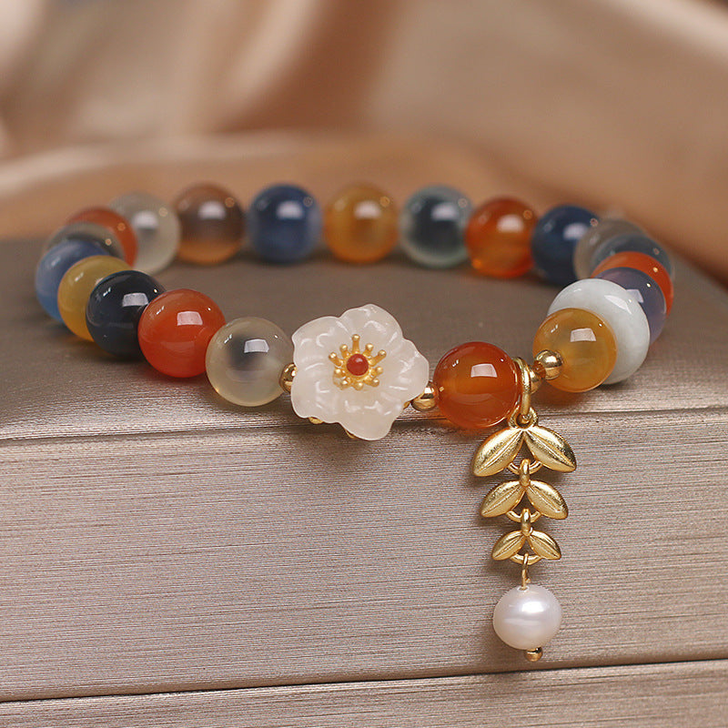 Original Design Heart Agate Bracelet