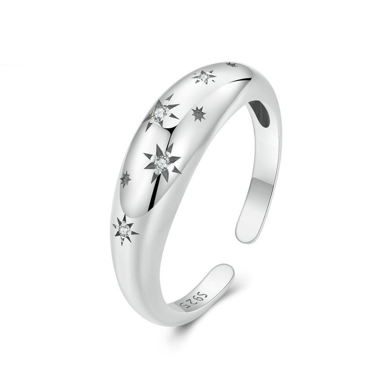 Simple Elegant Star Ring For Men And Women