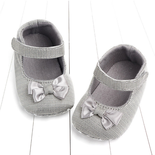 Princess shoes bow baby shoes