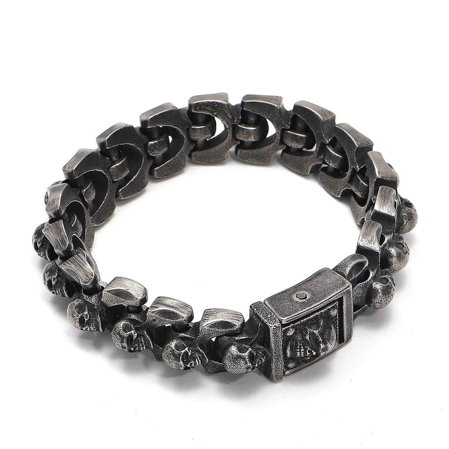 Men's Fashion Retro Distressed Skull Bracelet