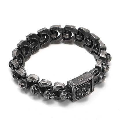 Men's Fashion Retro Distressed Skull Bracelet