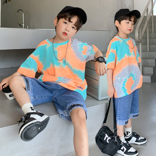 Summer Boys Casual T-Shirt Shorts Set