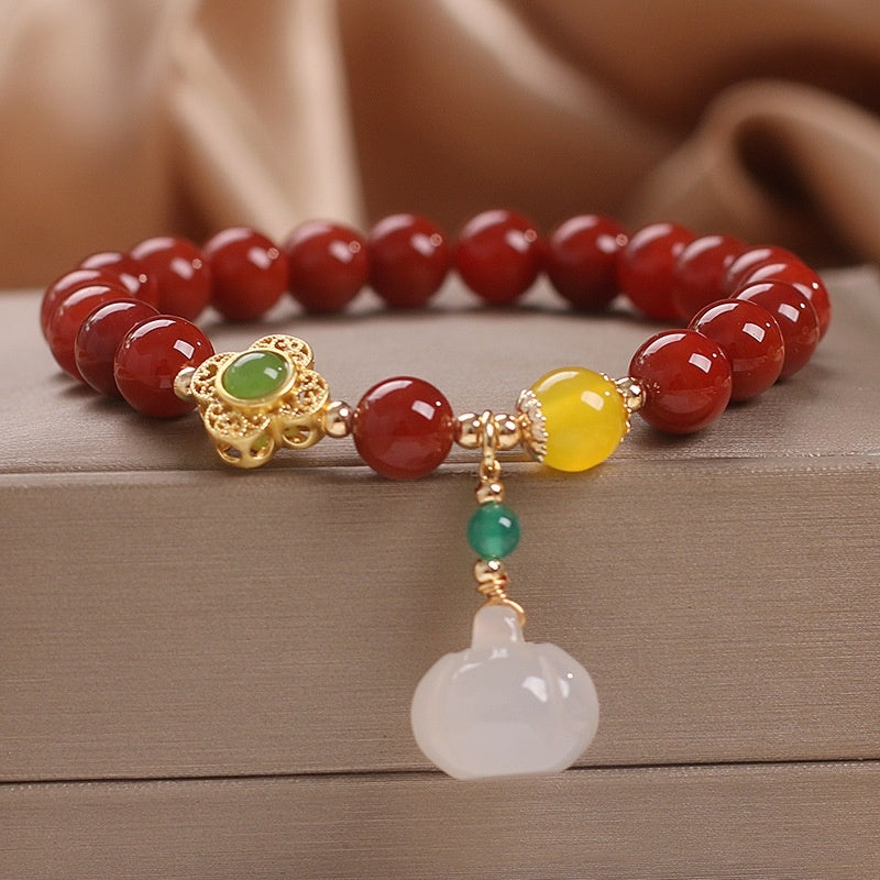 Ethnic Style Nanjiang Carnelian Bracelet Women