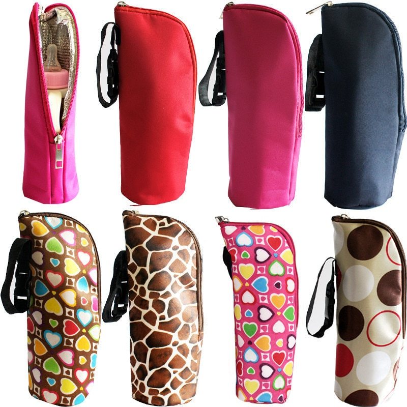 Eight Color Can Be Used To Hang Baby Stroller Baby Insulated Bottle Bag Korean Version Of Insulated   Milk Bottle Bag