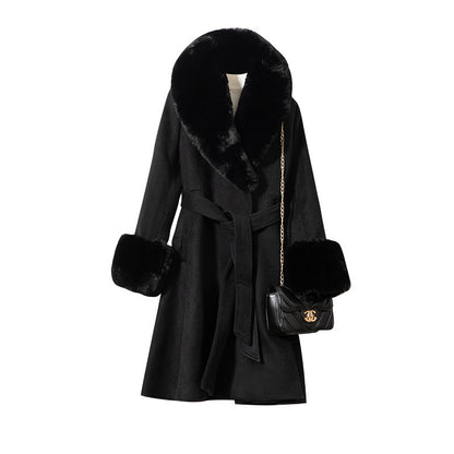 Double-sided Woolen Coat Women's Korean-style Thickened