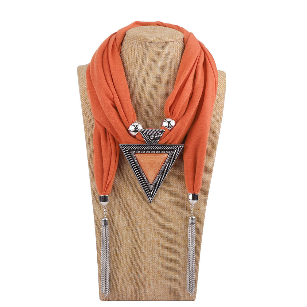 European And American Fashion Jewelry Necklace Scarf Female Resin Alloy