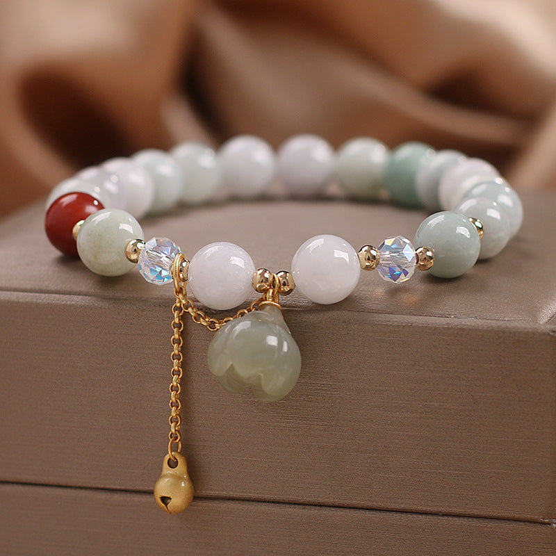 Ethnic Style Natural Agate Bead Bracelet