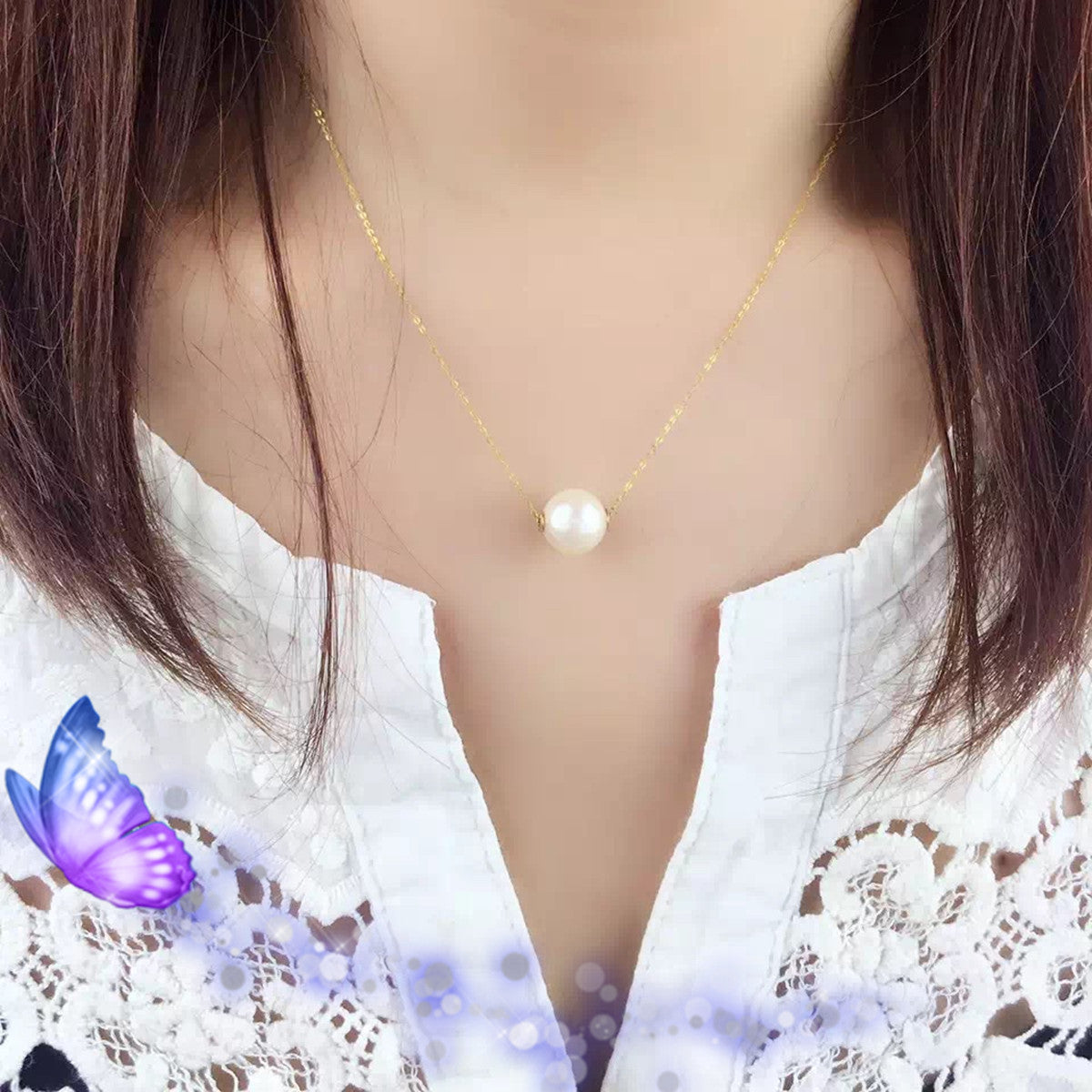 Pearl Clavicle Necklace