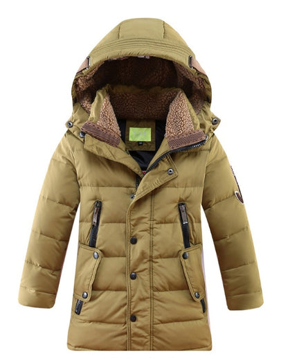 -30 Degree Children's Winter Jackets Duck Down Padded Children Clothing Big Boys Warm Winter Down Coat Thickening Outerwear