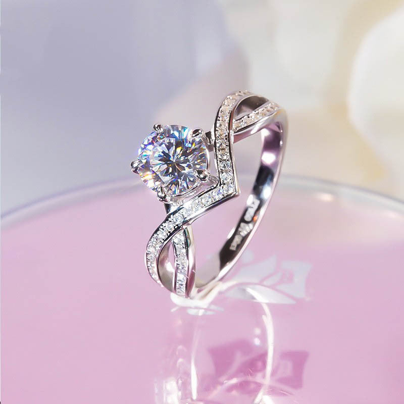 Elegant Luxury Artificial Diamond Ring