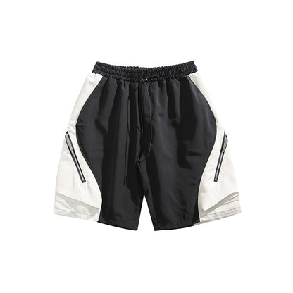 Design Stitching Shorts Loose All-matching Men And Women