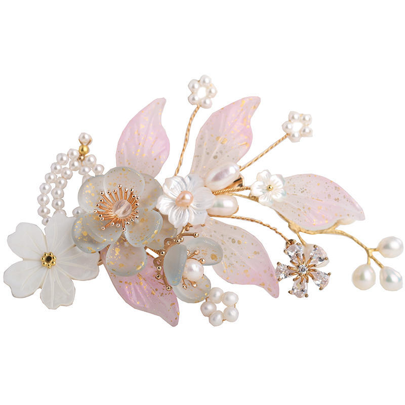 Hanfu Ancient Style Handmade Hair Crown Fringed Gradient All-match Hair Accessories
