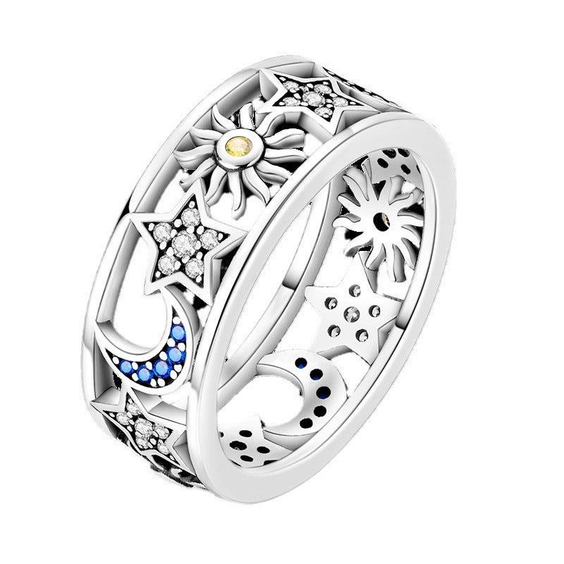 Cooperized Silver Sun Moon XINGX Ring