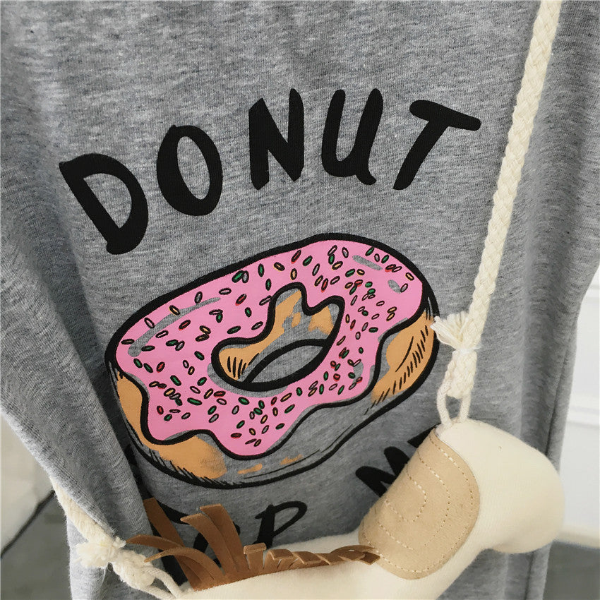 Parent-child donut fringed dress