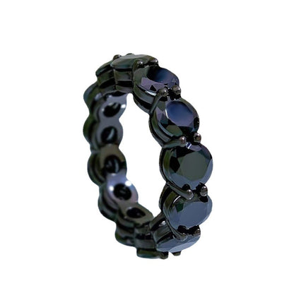 Fashion Gang Drill Round Ring