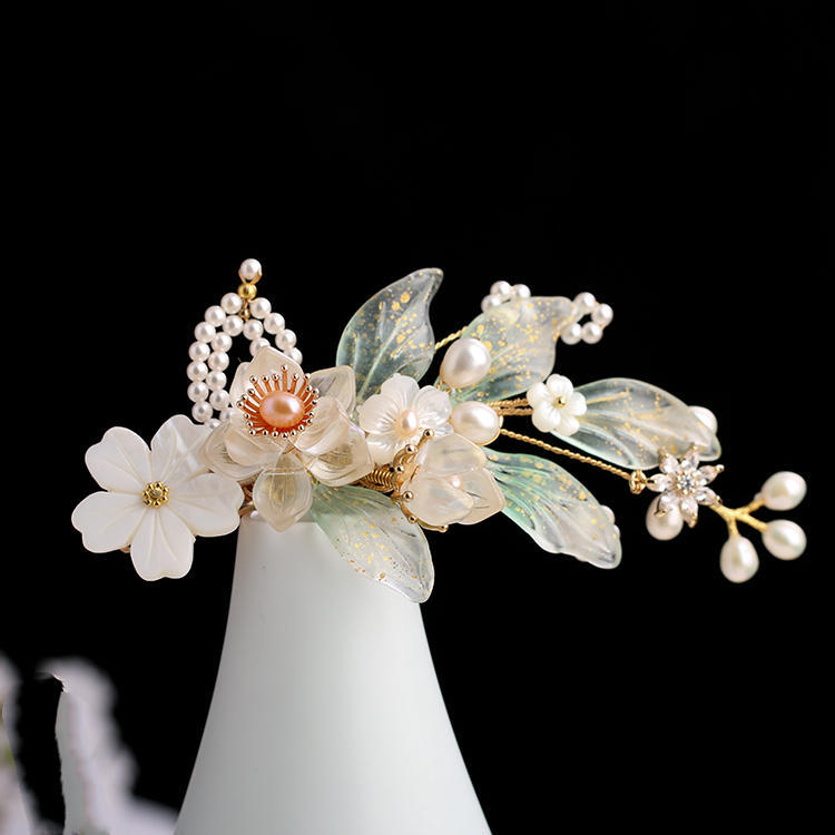 Hanfu Ancient Style Handmade Hair Crown Fringed Gradient All-match Hair Accessories