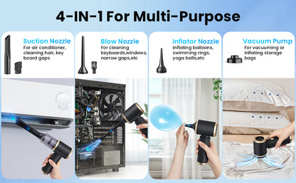 Wireless Car Vacuum Cleaner Handheld Vaccum Powerful Suction USB Rechargeable