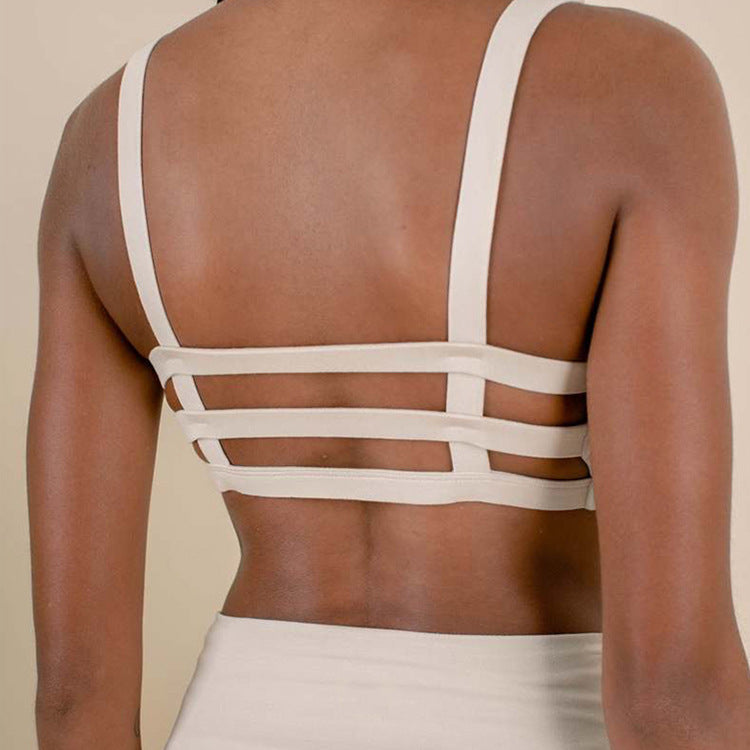 Yoga Suit Backless Spaghetti Straps Backless Bra