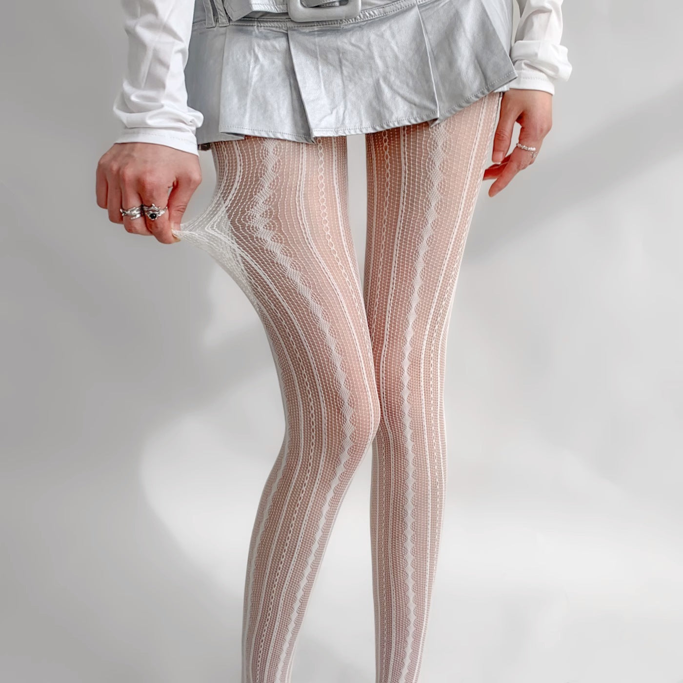 Lace Mesh Stockings Women's Thin Hollow Pantyhose