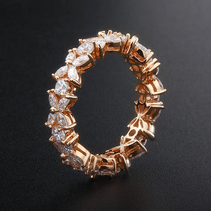 Silver Zircon Ring Full With Diamond