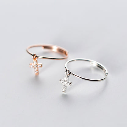 Graceful And Fashionable Cross Ring Women
