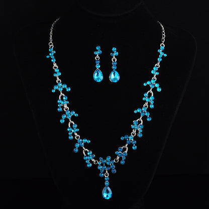 Bridal jewelry, necklace, earring set, wedding dress, jewelry accessories, fast selling pass