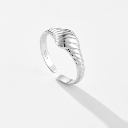 Sterling Silver Ring All-match Adjustable