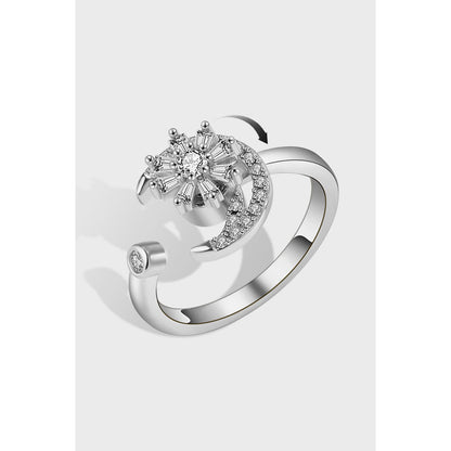 Sterling Silver Anxiety Spinning Ring Opening