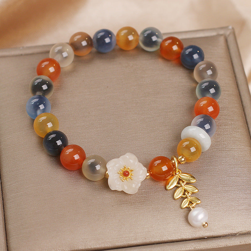 Original Design Heart Agate Bracelet