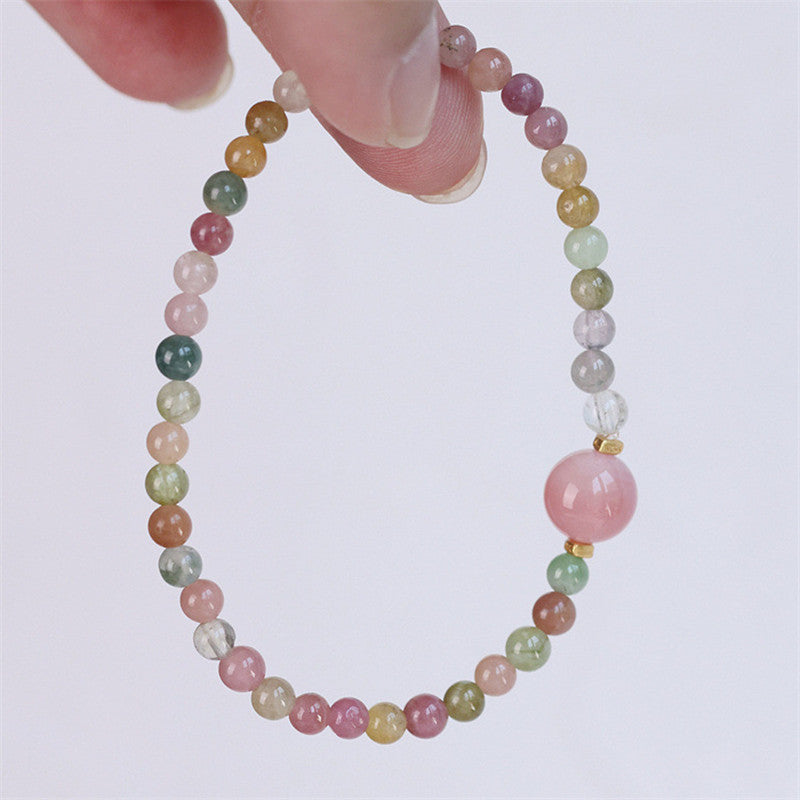 Natural Tourmaline DIY Design Women's Candy Bracelet