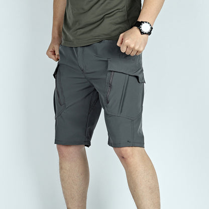 Men's Middle Pants Five-point Breathable Stretch Overalls IX9 Quick-drying Tactical Shorts